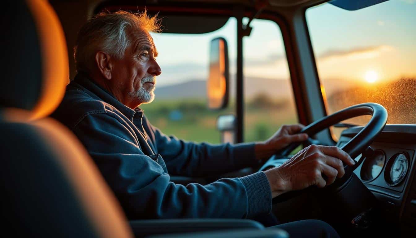 Illustration: Comprendre le rôle du congé de fin d’activité pour les conducteurs du transport routier